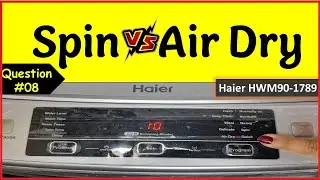 What is the Difference Between Air and Spin Drying Clothes in Haier Automatic Washing Machine?