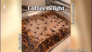 Coffee delight||Without oven||cold coffee dessert||NFZ Vlogs