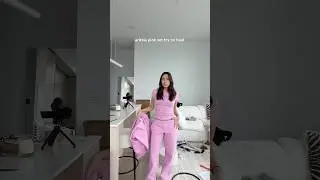 aritzia all pink sweatfleece unboxing & try on!