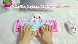 💗 Romantic Cherry Blossom:ZMX cute keycaps set for you to decorate a brand new mechanical keyboard!
