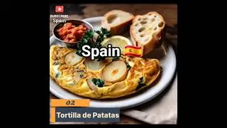 top five famous food in Spain 🇪🇸!