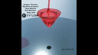 Surface Tension Big Wine Droplets only with tyflow