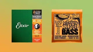 Elixir NANOWEB Nickel Plated (45/105) 🔥VS🔥 Ernie Ball 2833 HYBRID SLINKY (45/105)