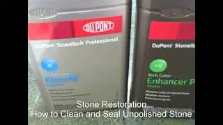 How to Clean and Seal Unpolished Stone- Limestone, Slate, Monterey CA