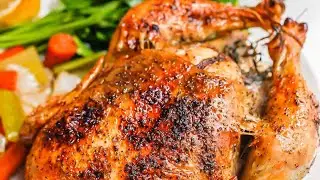 How to make spicy delicious whole baked chicken ￼🍗😋