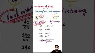 Economic Order Quantity (EOQ Equation Derivation). Malayalam #economicorderquantity