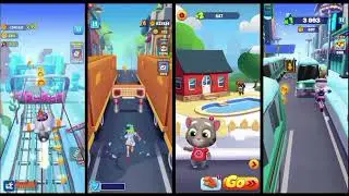 Subway princess runner 🆚 street rush 🆚 talking tom gold run 🆚 runner heroes gameplay