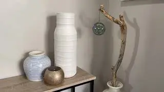 Decorating Foyer with pottery theme, clean and simple decor, alinahome