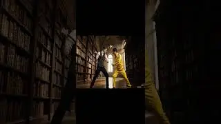 Bruce lee Fights Librarian Spy  #ai #fight #battle #kungfu #ufc #mma #movie #taichi