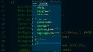 Sleek Glowing Text Animation Using HTML & CSS only