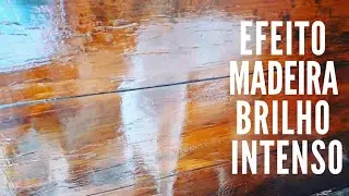 EFEITO MADEIRA COM MASSA CORRIDA - BRILHO INTENSO FÁCIL FAZER - DIY - PASSO A PASSO EFEITO MADEIRa
