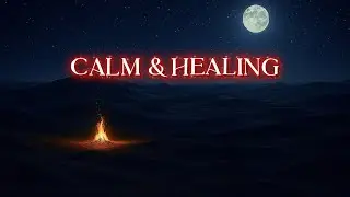 Moonlight Meditation 2026 | Desert Calm, Crickets & Fire Sounds (1 Hour)