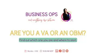 Are you a VA or an OBM? Find out Which One You Are and Where to Start.