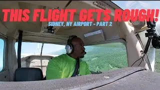 This flight gets ROUGH! Flying to Sidney Municipal #airport!