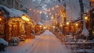 Street-Level Winter Jazz 🎷 Coffeehouse Sounds for Calm Urban Living
