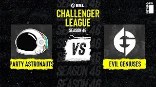 Party Astronauts vs. Evil Geniuses - Map 2 [Mirage] - ESL Challenger League Season 46 NA