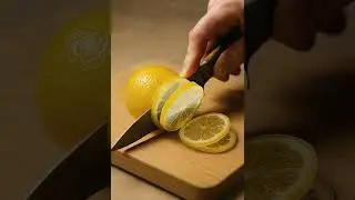 Glass Lemon 🍋 - Slice ASMR 💗 #asmr #glassfruit #satisfying #oddlysatisfying #aiasmr #lemonasmr