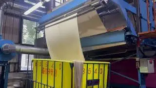 Fabric Singeing Machine in Action | Surface Cleaning for Knitted Fabric