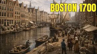 Tak wyglądał Boston w 1700 roku (rekonstrukcja wykonana przez AI)