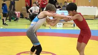 Wrestling / Ringen Berliner Meisterschaften 2025, Jugend B, 35 kg, Freestyle, Azizi - Baumann
