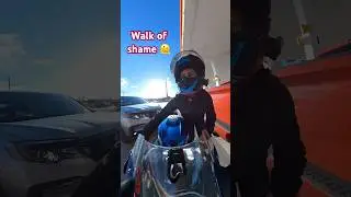 That dead battery walk 😬 #bikergirl #bikelife #motorcycle #bmws1000rr #s1000rr #southflorida #miami