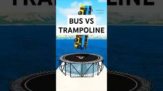 Cars vs Trampoline Gravity 😂 #shorts