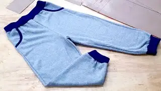 Como fazer calça de moletom infantil com bolsos falsos Corte e Costura Fácil