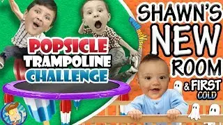 POPSICLE: батутный челлендж, новая спальня Шона + первая простуда у малыша ๑◕︵◕๑ FUNnel VLOG
