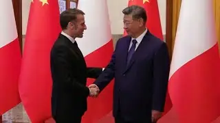 Emmanuel Macron accueilli par Xi Jinping | AFP Images