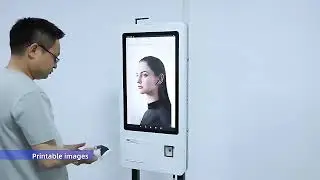 Capacitive Touch 10 Point Automatic Service Kiosk with 1920*1080 FHD Resolution