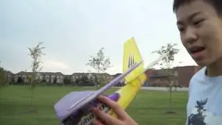 Air Hogs Phazor R.A.I.D. Engine Plane Flight part 1/3