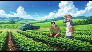Harvesting Sweet Potatoes & A Cozy Bonfire in the Japanese Countryside | Anime ASMR