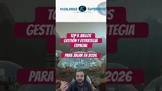 Top 5 JUEGOS DE GESTION Y ESTRATEGIA ESPACIAL poco conocidos - PARA JUGAR EN 2026 I