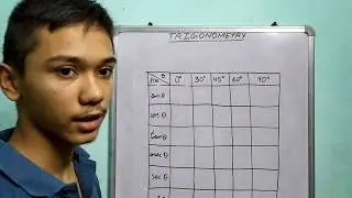 Trigonometry part 13 . Table of values of T-Ratios.