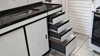 How to Make Porcelain Tile Cabinets and Drawers