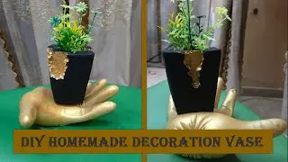 Paper Mold Flower Pot Making | Easy Cement Craft | Homemade Cement Craft | Easy Pot Making