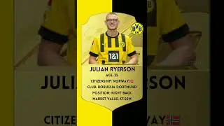 Julian Ryerson ➡️ Borussia Dortmund #borussiadortmund #wintertransfer #bundesliga
