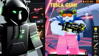 Tesla Gun showcase in Flag Wars!