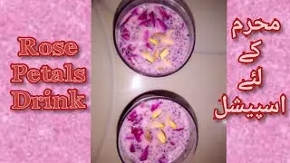 Rose Petals Drink Recipe | How to make rose refreshing drink | for whitening skin rose petals drink