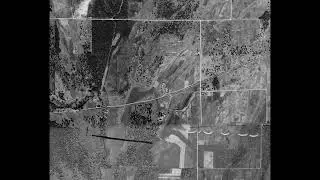 Northern Pacific RR Rush City, MN to Grantsburg, WI 1903s Aerial RoW video trace