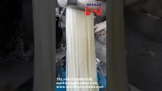 Unbelievable Wide Flat Instant Rice Noodle, Corn, Potato Vermicelli Machine, Production Line 宽扁米粉机