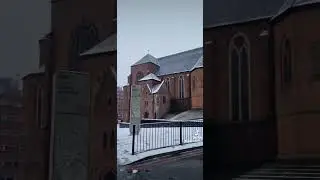 First snow in Birmingham #snow #snowfall #england