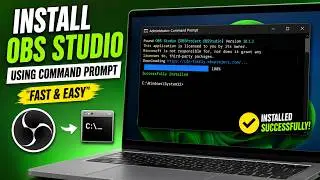 How to Install OBS Studio Using Command Prompt (Windows 11)