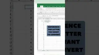 Convert Letters to Numbers QUICK in Excel - Simple & Easy Tutorial! #codefunction #upperfunction
