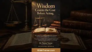 Counting the Cost Is Biblical Wisdom | Dr. Timmy Tezeno #bibletrainer