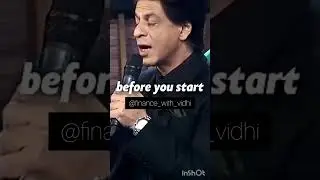 Shah Rukh khan advice - don't listen to people #srk #shahrukh #finance #shorts #advice #motivation