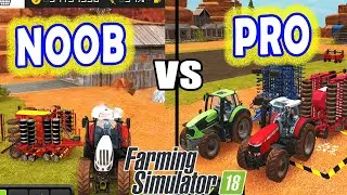 Farming Simulator 18 | NOOB vs PRO ! Farmer Comparison!, Cultivating and Seeding !!