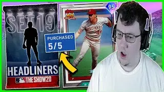 HUGE pack opening HEADLINERS set 19 mlb the show 20 diamond dynasty