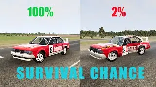 BeamNG.drive Survival Chance Test (With Dummies) | Realistic Car Crashes #064 | BeamNG Dixit