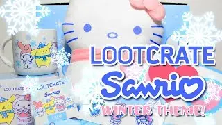 LOOT CRATE SANRIO UNBOXING! | Hello Kitty & Friends Small Gift Winter 2018
